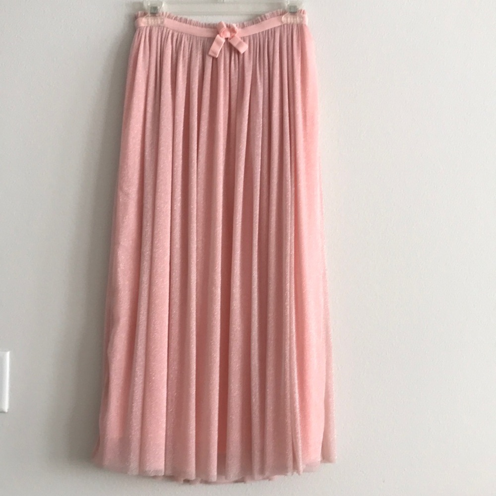 Elegant Pink Pleated Skirt